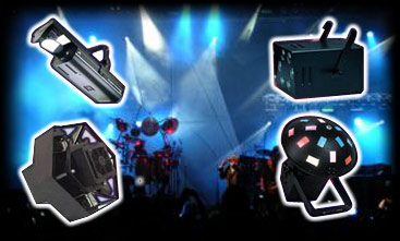 disco lighting, and sound equipment
